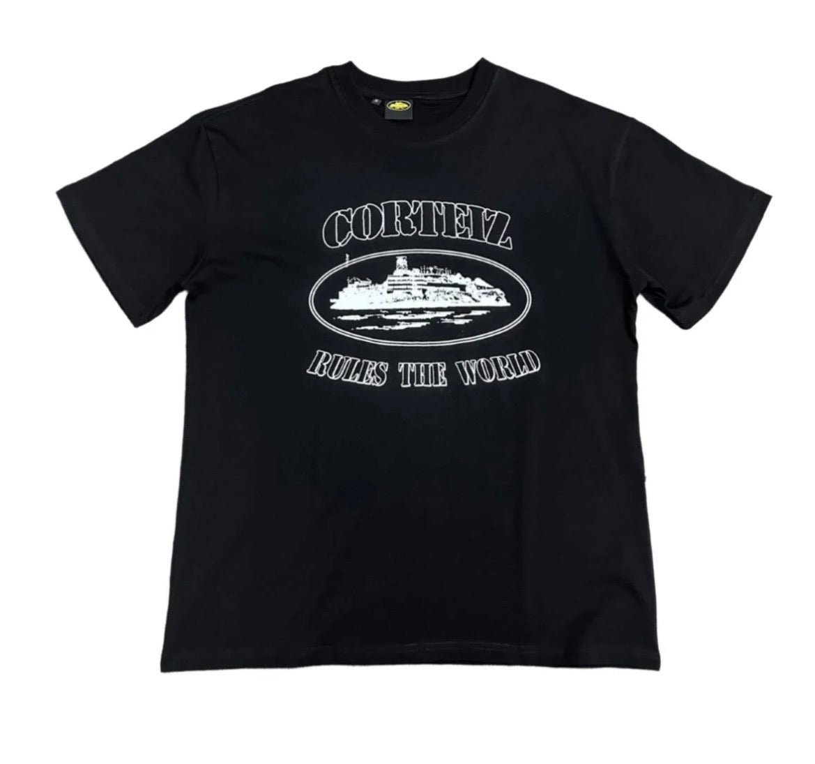 CORTEIZ RULES THE WORLD PLAIN T SHIRT BLACK