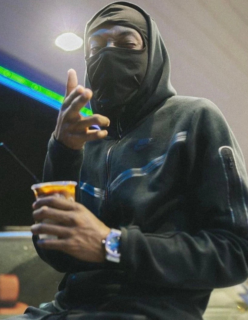 NIKE TECH FLEECE FULL-ZIP HOODIE TRACKSUIT BLACK