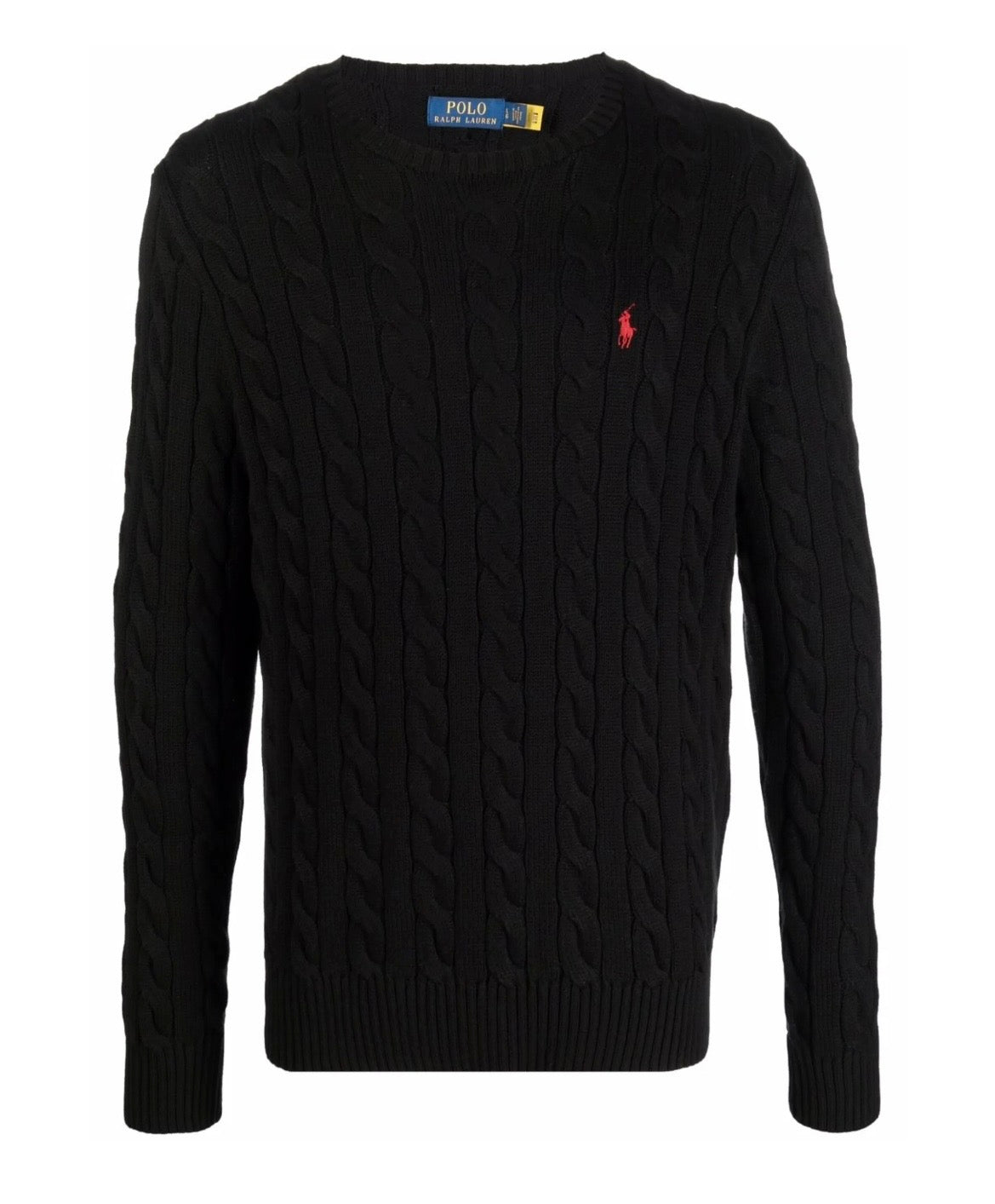 RALPH LAUREN KNITTED SWEATER BLACK