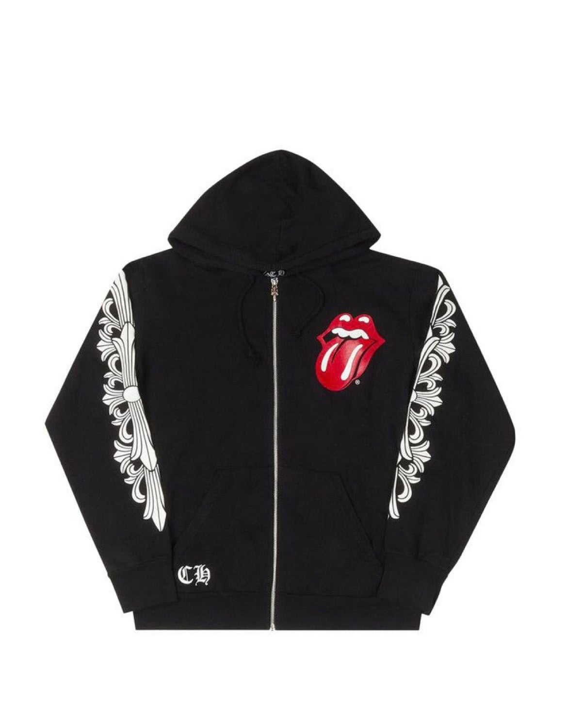 CHROME HEARTS ZIP UP HOODIE BLACK