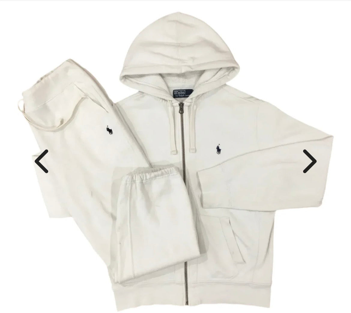 POLO RALPH LAUREN TRACKSUIT- WHITE