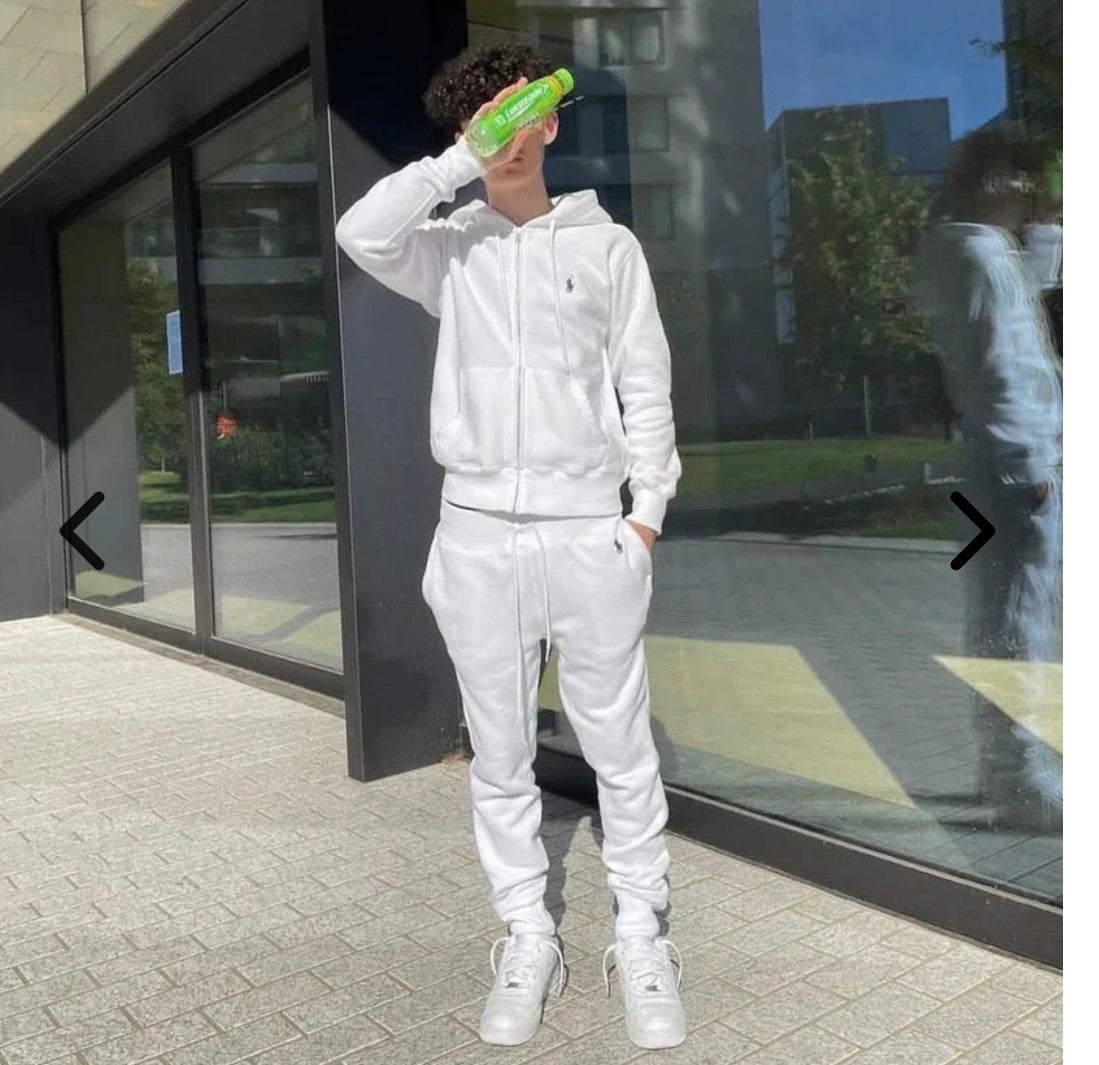 POLO RALPH LAUREN TRACKSUIT- WHITE