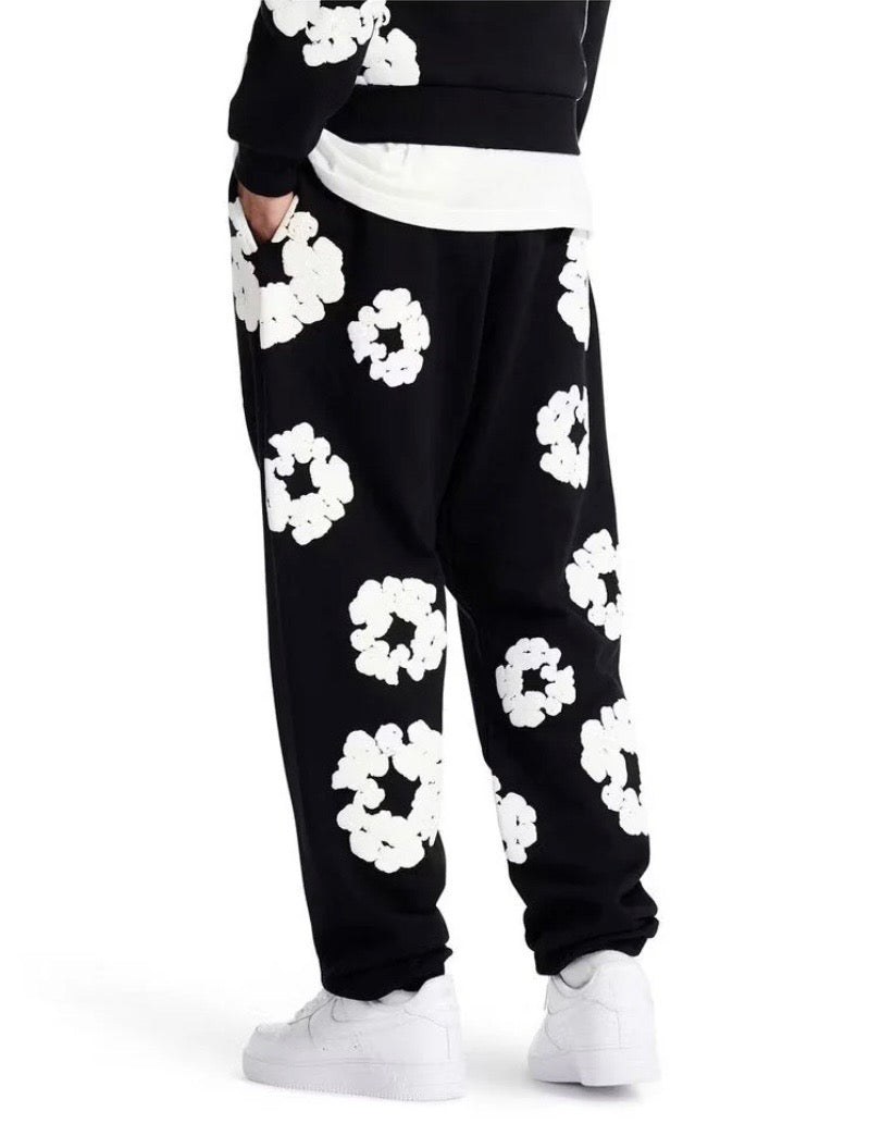 DENIM TEARS JOGGER- BLACK/WHITE