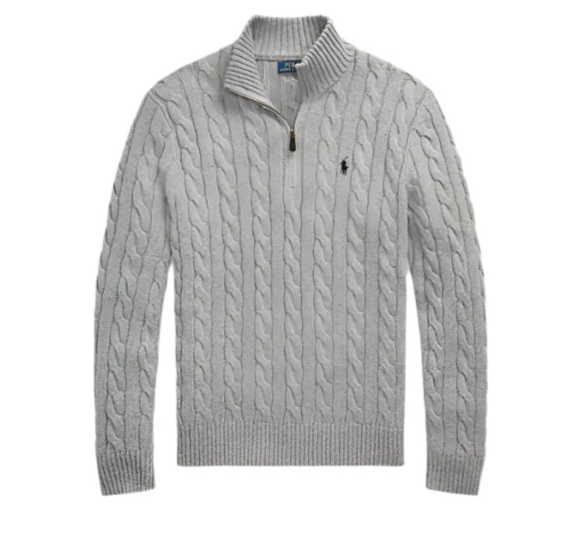 RALPH LAUREN QUARTER ZIP GREY